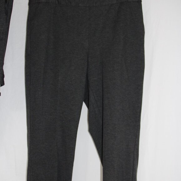 Talbots Pants Women's 8 Skinny Leg Gray Pull On Stretch Career Chic 18W - Picture 5 of 9